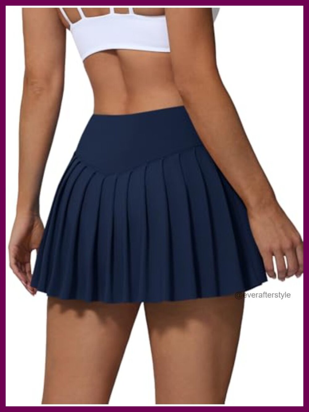 High Waisted Pleated Tennis Skirt with Pockets Built-in Shorts Golf Skorts Women